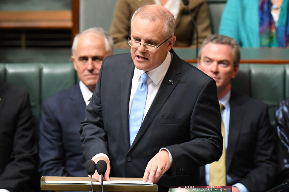 Treasurer Scott Morrison handed down the 2018-2019 federal budget on Tuesday night. Photo: AAP