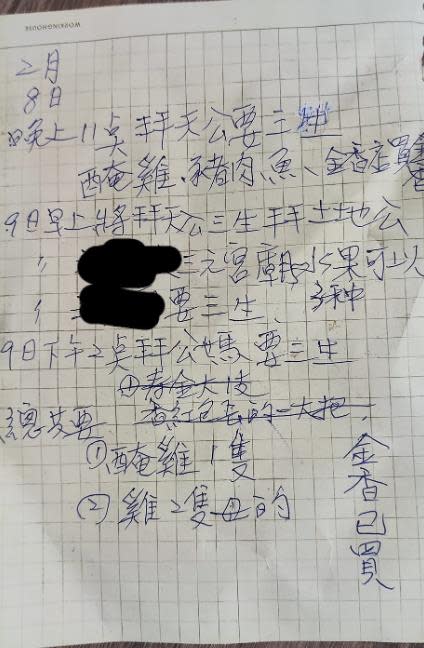 婆婆逼春節「24小時拜3次＋準備4供品」　媳婦火大反擊：帶孩子離家