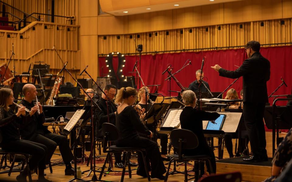 Conductor Matthew Coorey, leading the BBC NOW on February 17 - Yusef Bastawy