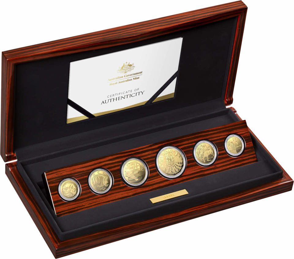 The Royal Australian Mint 2022 Gold Proof Year Set.