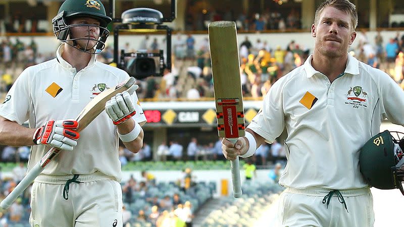 Smith and Warner. Image: Getty