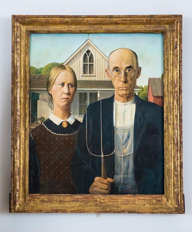 Art buffs will recognise American Gothic. Photo: Getty