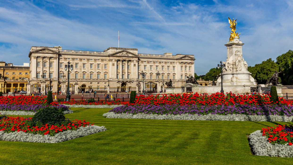 Buckingham Palace in London.