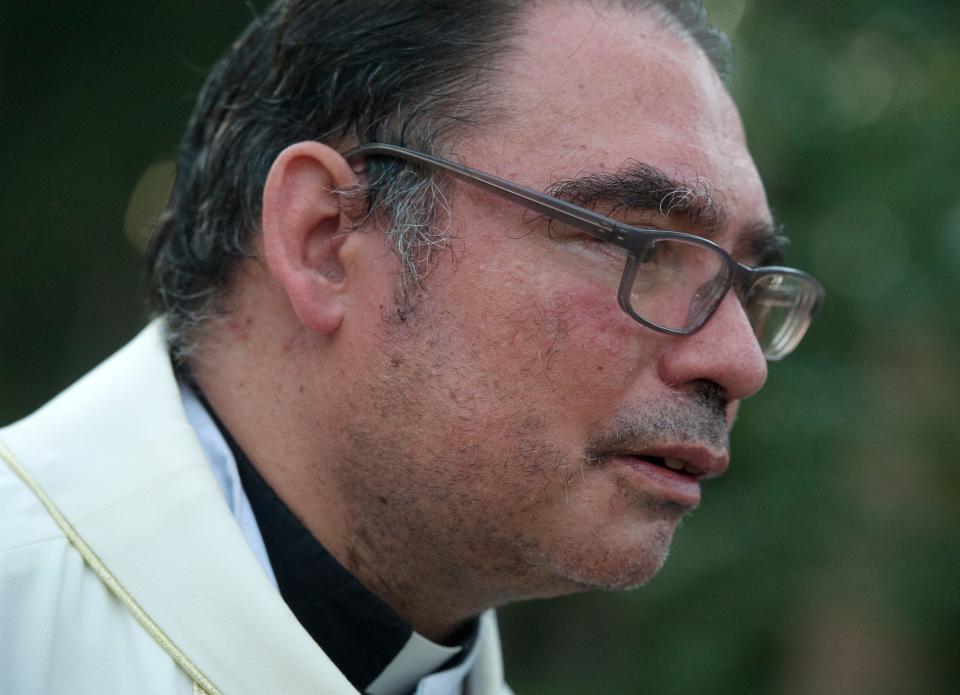 Since ICE raided food processing plants in Morton, Mississippi, on Aug. 7, 2019, the Rev. Roberto Mena, pastor of St. Michael's Church in Forest, Mississippi, has been fielding constant calls ranging from spiritual support to questions about where to find legal assistance. Just to keep up, 