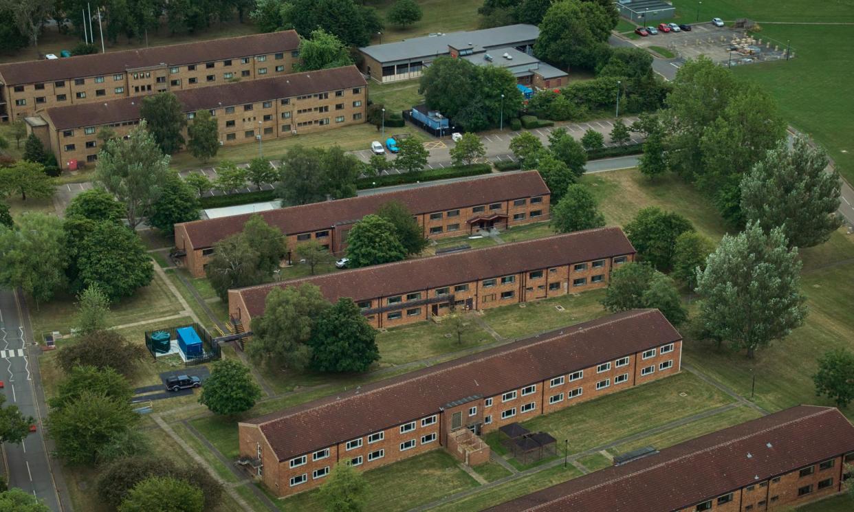 <span>The first asylum seekers moved on to the Wethersfield site last July.</span><span>Photograph: David Levene/The Guardian</span>