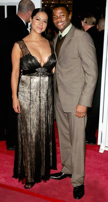 Derek Luke and wife at the New York Premiere of DreamWorks Pictures' and Paramount Pictures' Dreamgirls