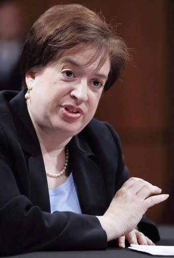 Justice Elena Kagan sided with credit card firms in her first high court opinion.