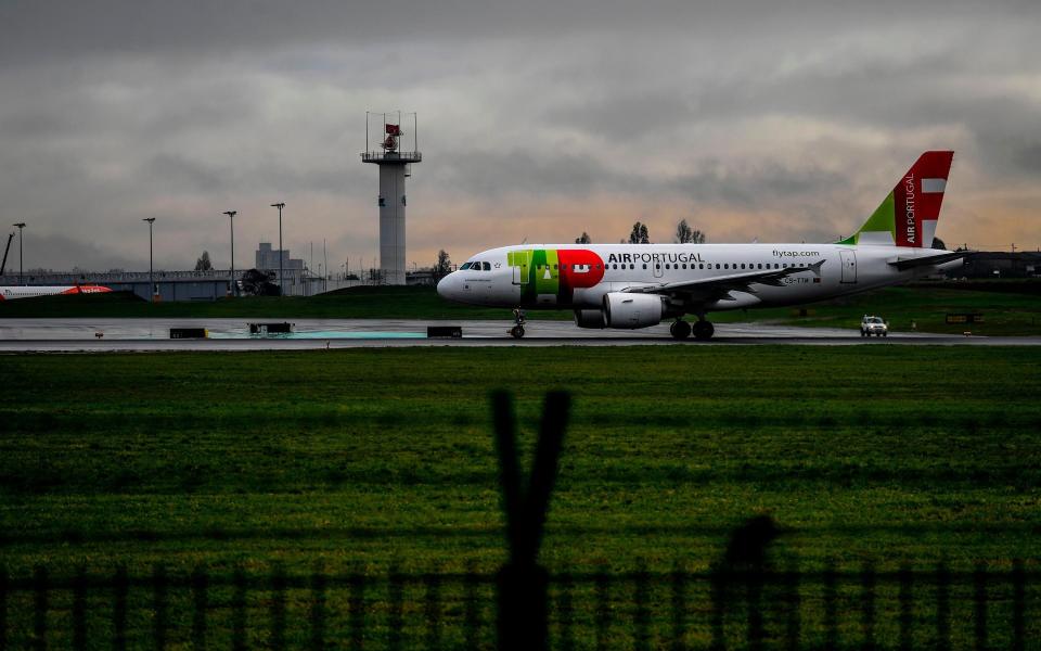 All flights from Portugal have been halted, amid fears of the new Brazilian variant of Covid-19 - Getty