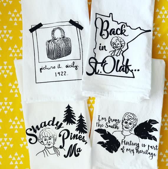 'The Golden Girls' Flour Sack Towel Set