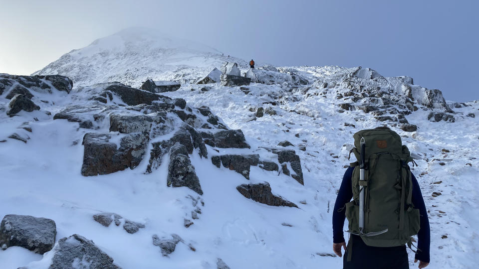 Fjällräven Kajka 55 backpack: on the ridge