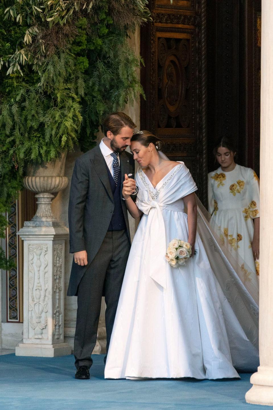 Prince Philippos and his wife Princess Nina (Yorgos Karahalis/AP)