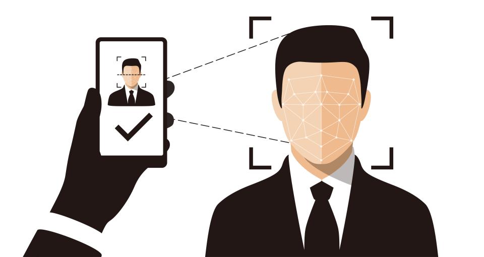 Facial Recognition System concept.