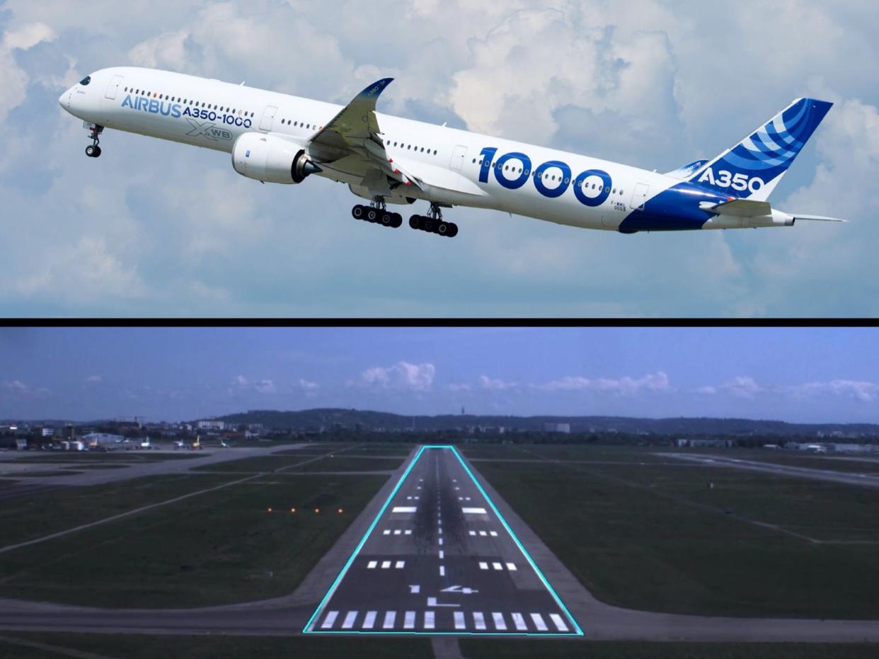 Airbus A350 Autonomous taxi, takeoff, and landing