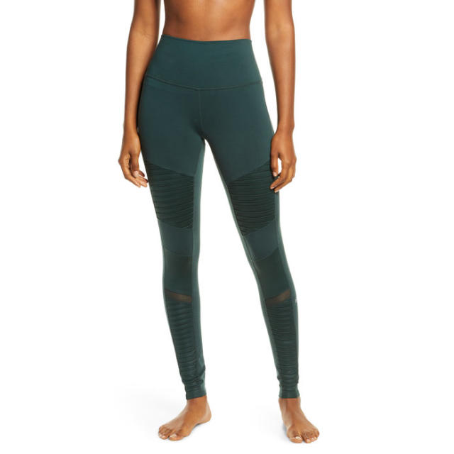 ALO YOGA Womens Idol Leggings, Jungle Glossy Green, Zambia