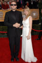 Michelle looked elegant in a slimline white gown at the 2006 SAG Awards.