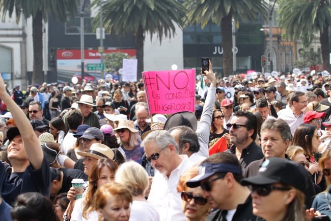 FOTOS | Así fue la 'Marcha Fifí' contra la consulta de López Obrador