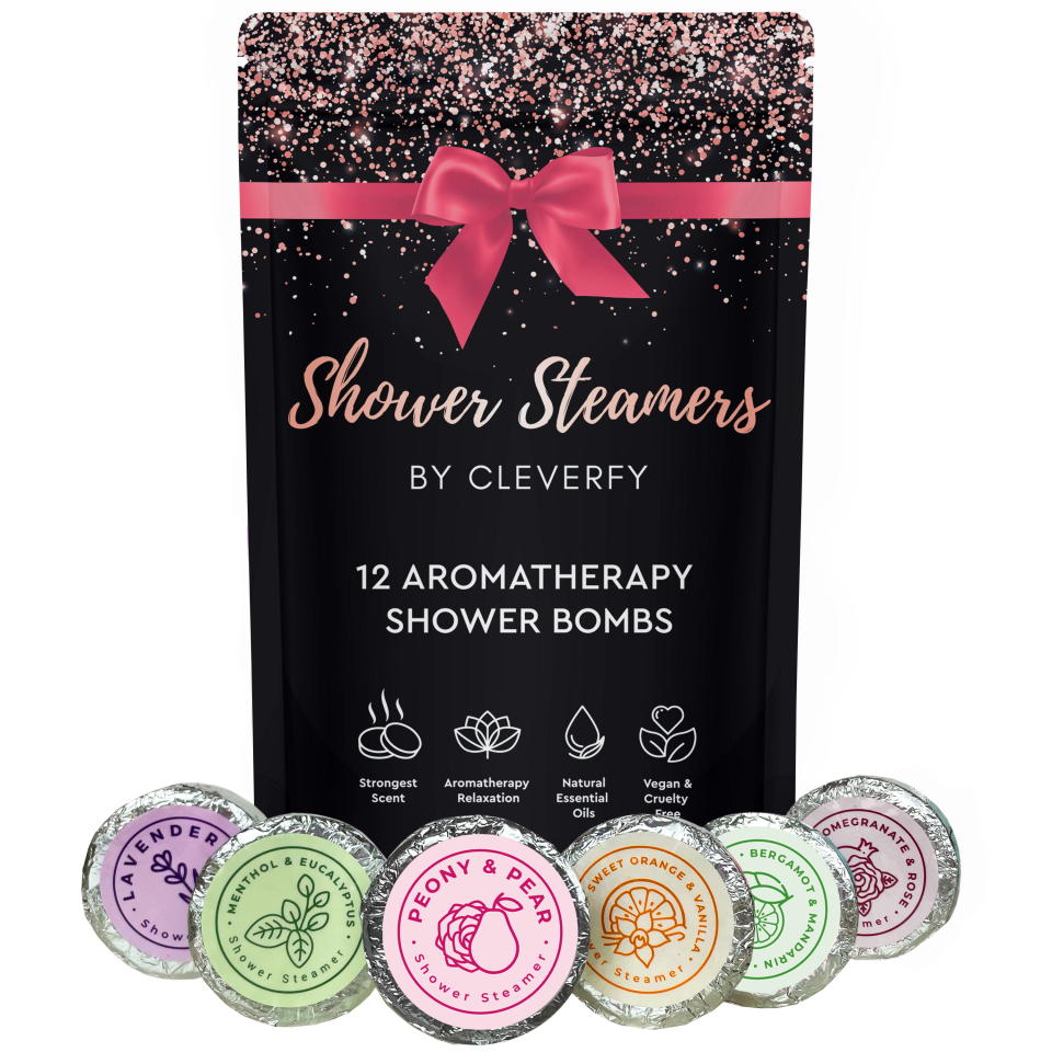 <p><a href="https://go.redirectingat.com?id=74968X1596630&url=https%3A%2F%2Fwww.walmart.com%2Fip%2FCleverfy-Rose-Gold-Shower-Steamers-Multipack-12-Aromatherapy-Stress-Relief-Bombs%2F1277377708&sref=https%3A%2F%2Fwww.goodhousekeeping.com%2Fholidays%2Fgift-ideas%2Fg43917093%2Fbest-gifts-from-walmart%2F" rel="nofollow noopener" target="_blank" data-ylk="slk:Shop Now;elm:context_link;itc:0;sec:content-canvas" class="link ">Shop Now</a></p><p>Rose Gold Shower Steamers </p><p>$24.99</p><p>walmart.com</p><span class="copyright">Cleverfy</span>