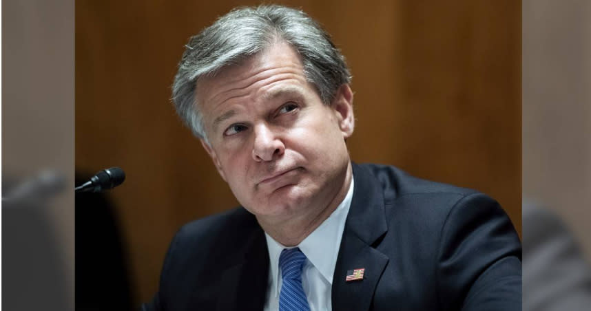 美國聯邦調查局（FBI）局長瑞伊（Christopher A. Wray）。（圖／達志／美聯社）