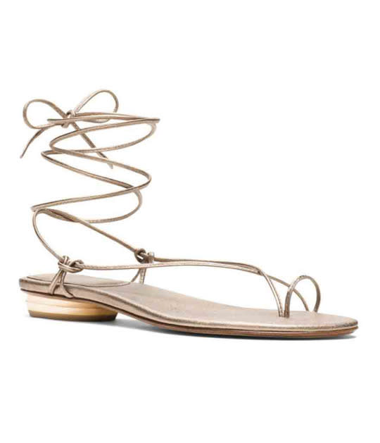 Stuart Weitzman The Nieta Sandal in Ale Nappa Leather