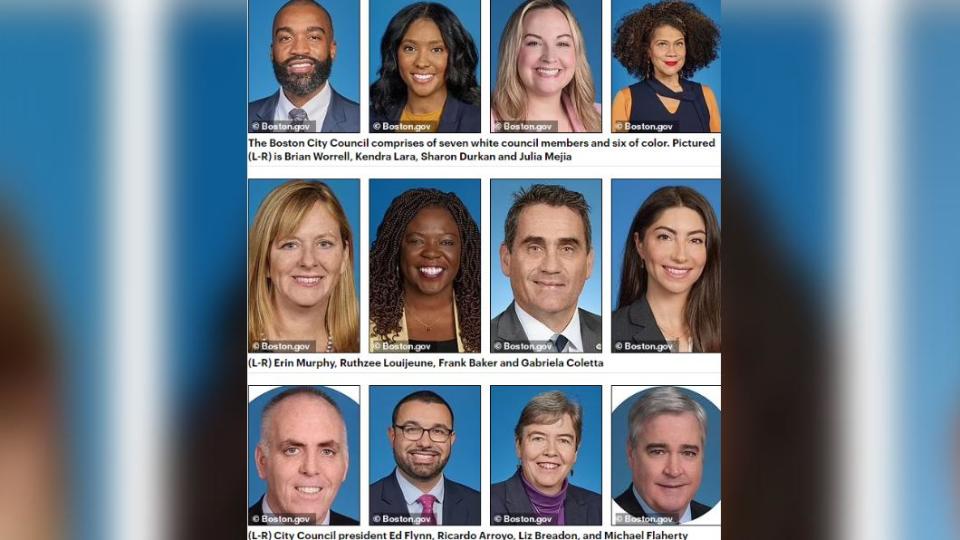 波士頓共有13名市議員，其中6人為有色人種。（圖／翻攝自《每日郵報》）