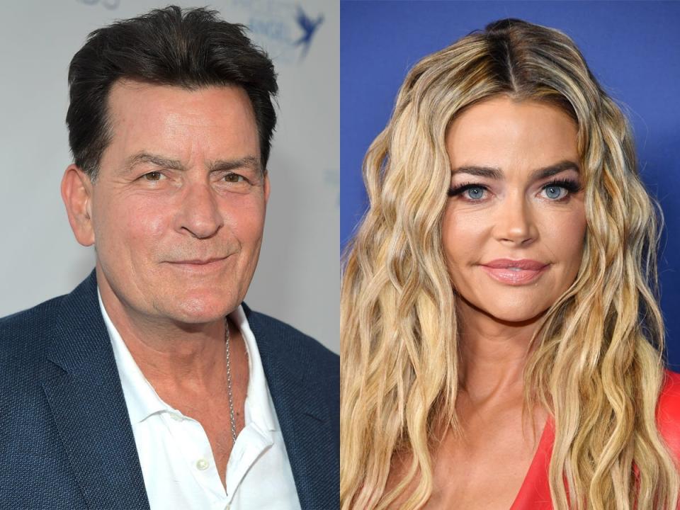 Charlie Sheen and Denise Richards.