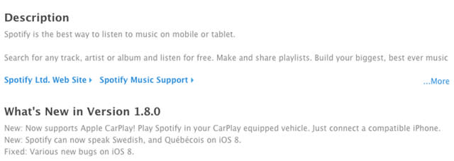 Spotify CarPlay