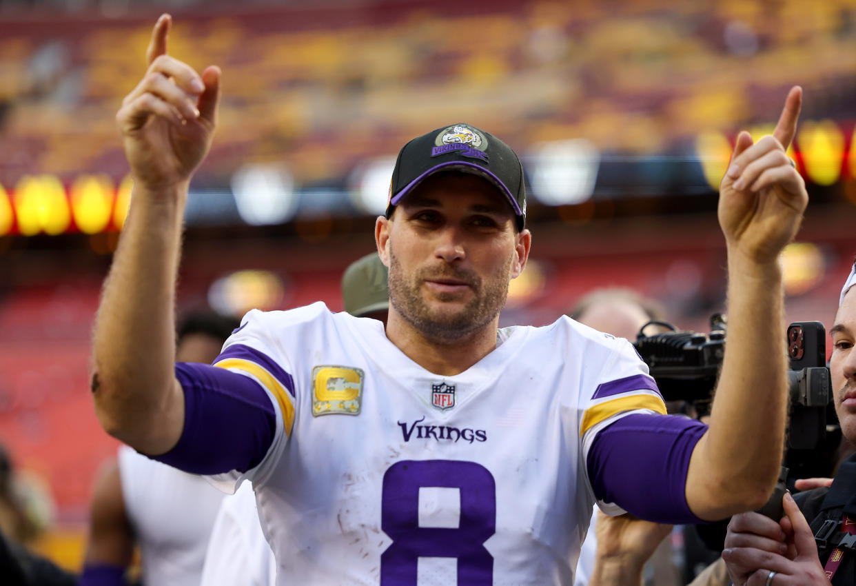 Kirk Cousins and of the Minnesota Vikings are off to a great start. (Photo by Scott Taetsch/Getty Images)