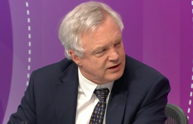 David Davis appeared on a special edition of the Question Time programme: BBC