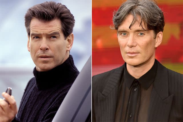 <p>Everett Collection; Samir Hussein/WireImage</p> Pierce Brosnan in 'Die Another Day;' Cillian Murphy