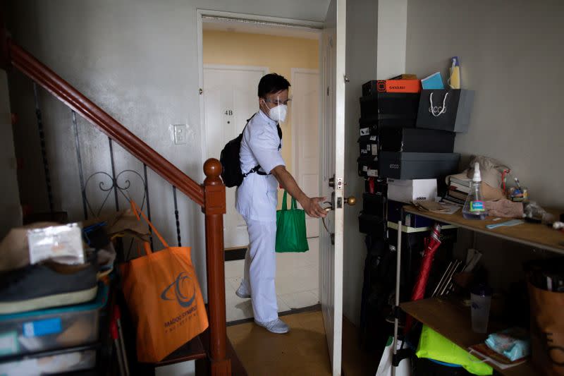 Coronavirus pandemic "hero" Filipino nurses struggle to leave home