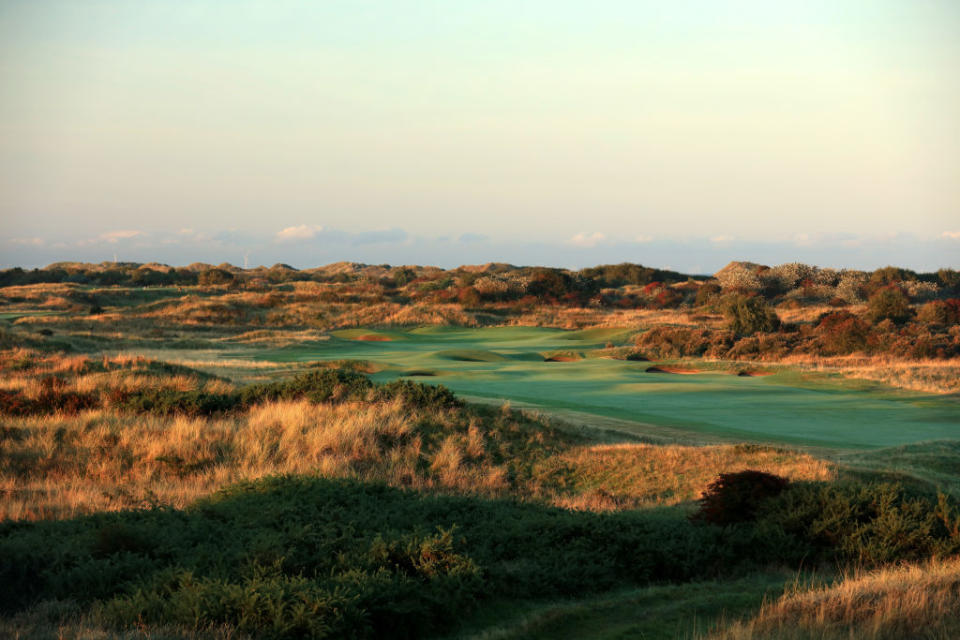 The par-5 15th hole at Royal Birkdale pictured