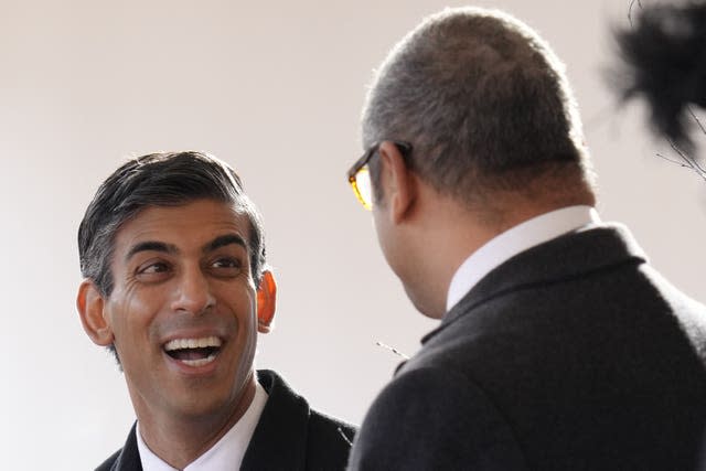 Rishi Sunak and James Cleverly 