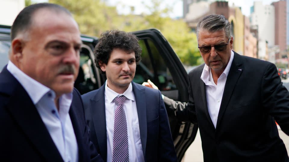 Sam Bankman-Fried arrives in federal court in Manhattan on Friday.  - Eduardo Munoz/Reuters