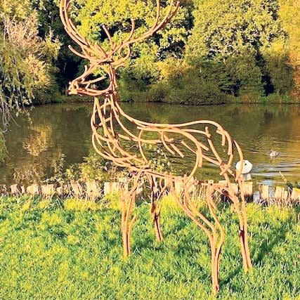 This Watchful Stag in welded steel, £3,550