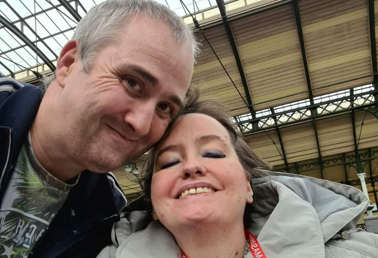 Teresa Simpson suffered from a Myotonic Dystrophy and diabetes. She became confused and the alarm was raised, but she died while she and her husband were awaiting support from Yorkshire Ambulance Service. (SWNS)