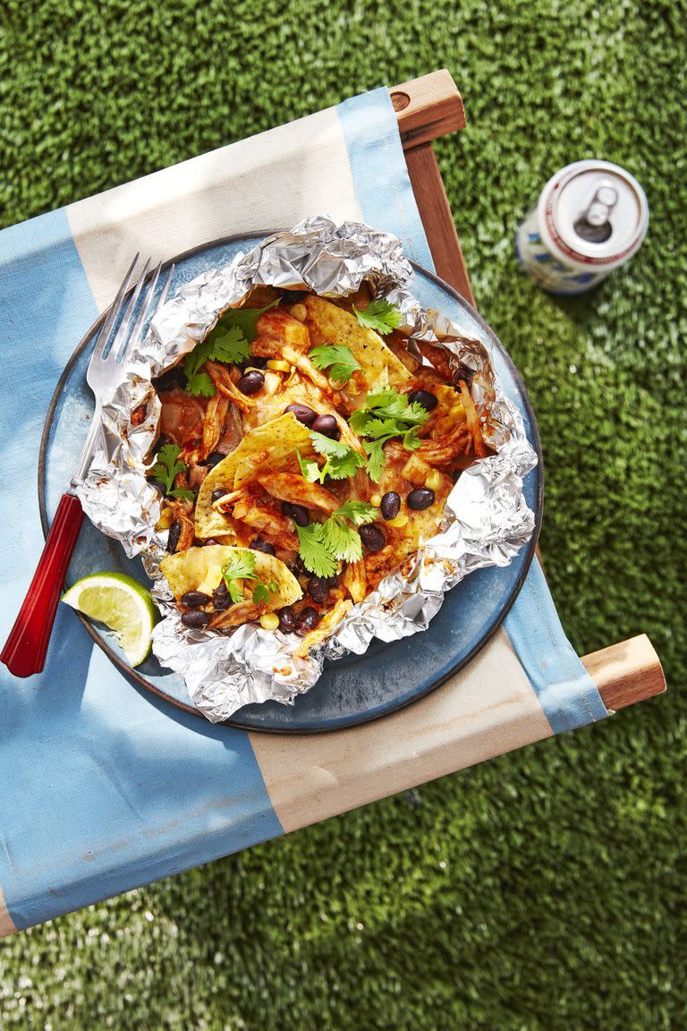 Camping Cookout | Appetizer: Chicken and Black Bean Nachos