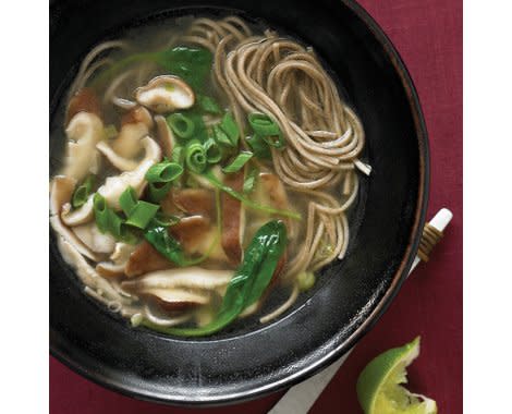 Soba Soup with Spinach