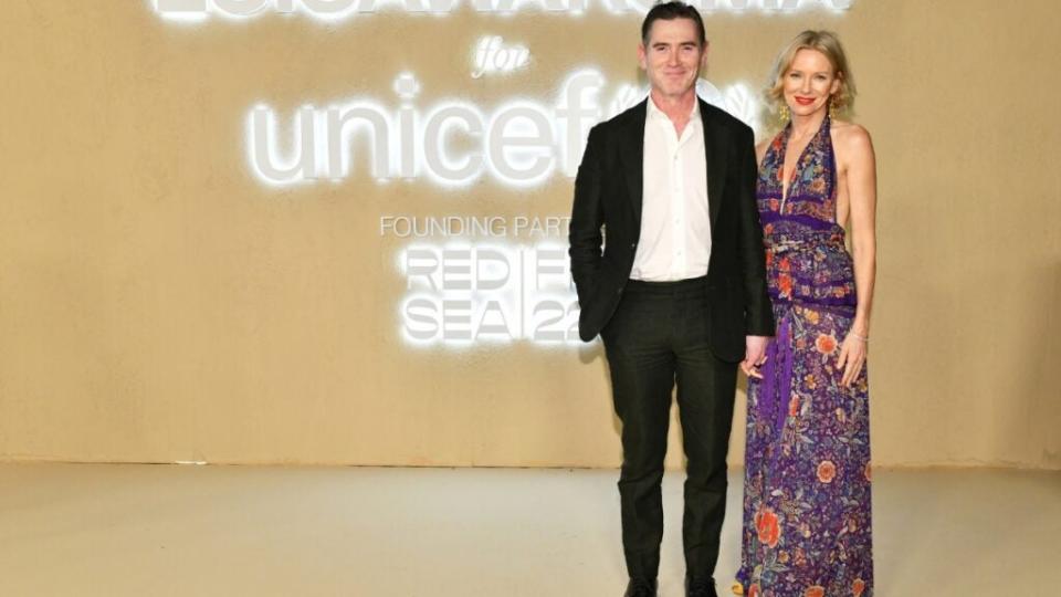 Happy couple Billy Crudup and Naomi Watts attend the LuisaViaRoma for UNICEF Winter Gala.