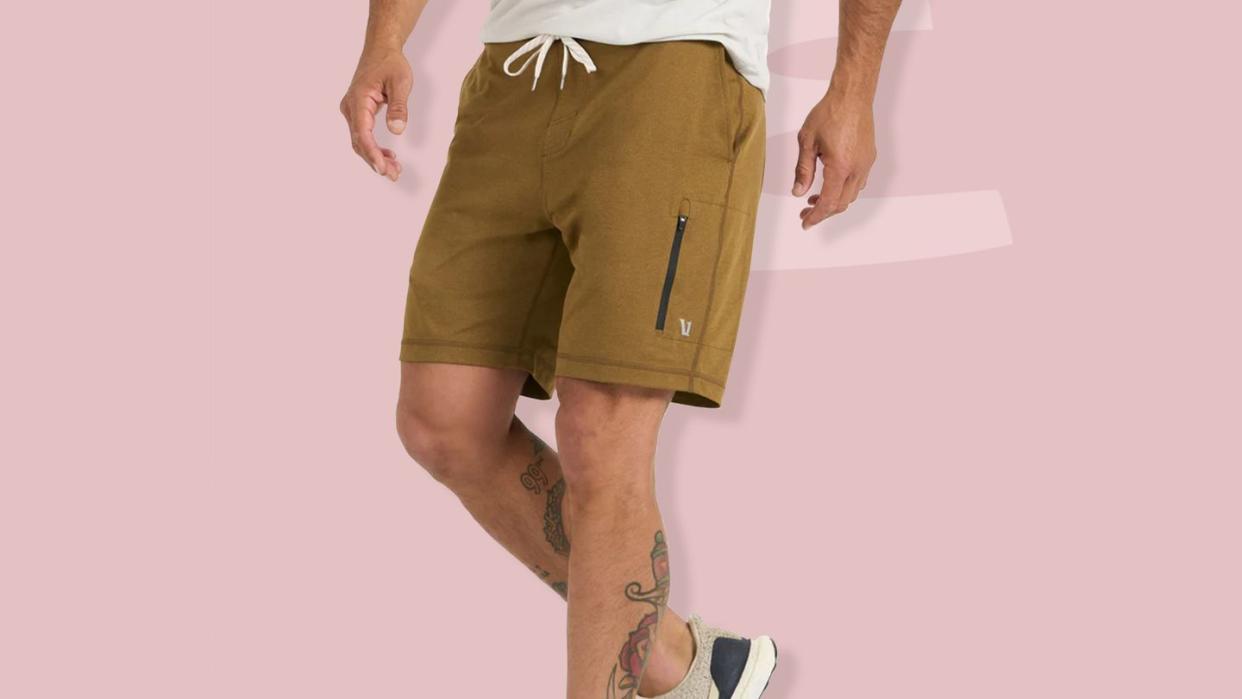 a man's legs and shorts