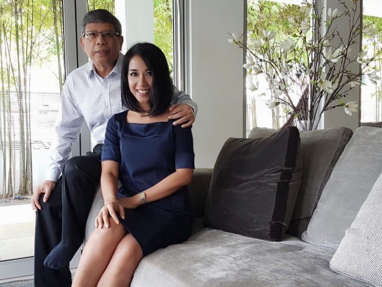 Nadia Marican believes that her father has the qualities to become a good President. Photo: Safhras Khan/Yahoo Singapore