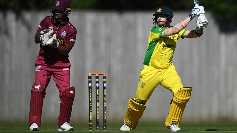 Steve Smith in action. (Photo by Harry Trump/Getty Images)