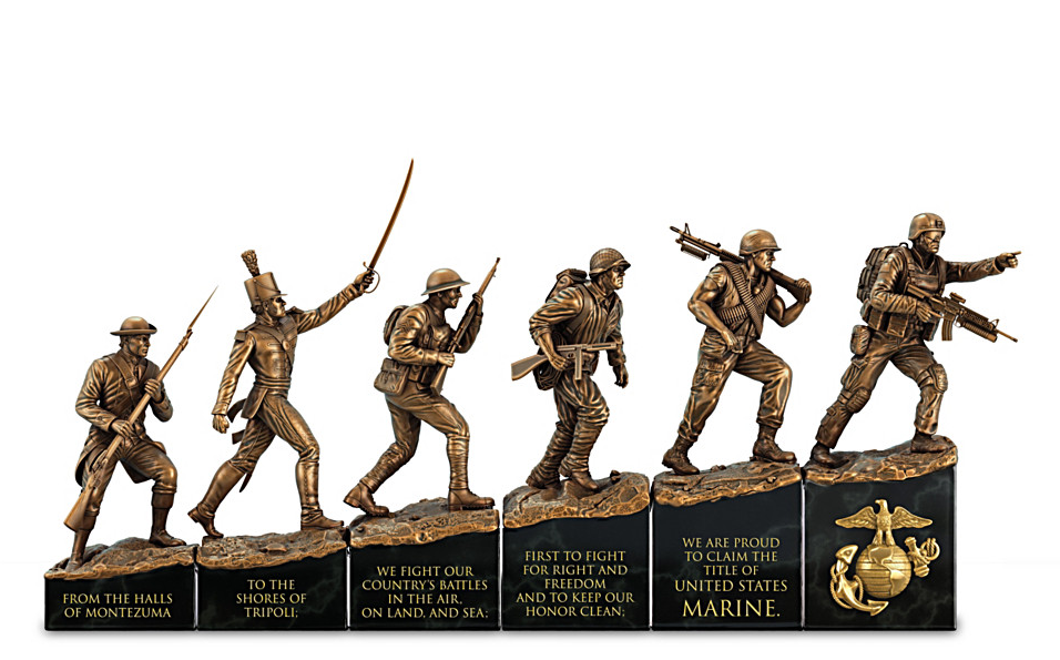 USMC History Timeline Sculpture Collection