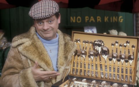 David Jason as Del Boy in Only Fools and Horses - Credit: BBC