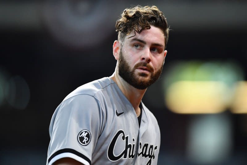 Starting pitcher Lucas Giolito played for three different teams last season, including the Chicago White Sox. File Photo by Maria Lysaker/UPI