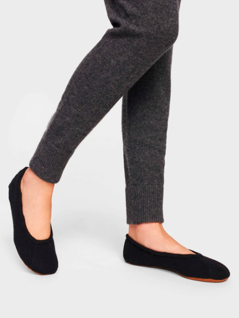 2) Cashmere Ballet Slipper