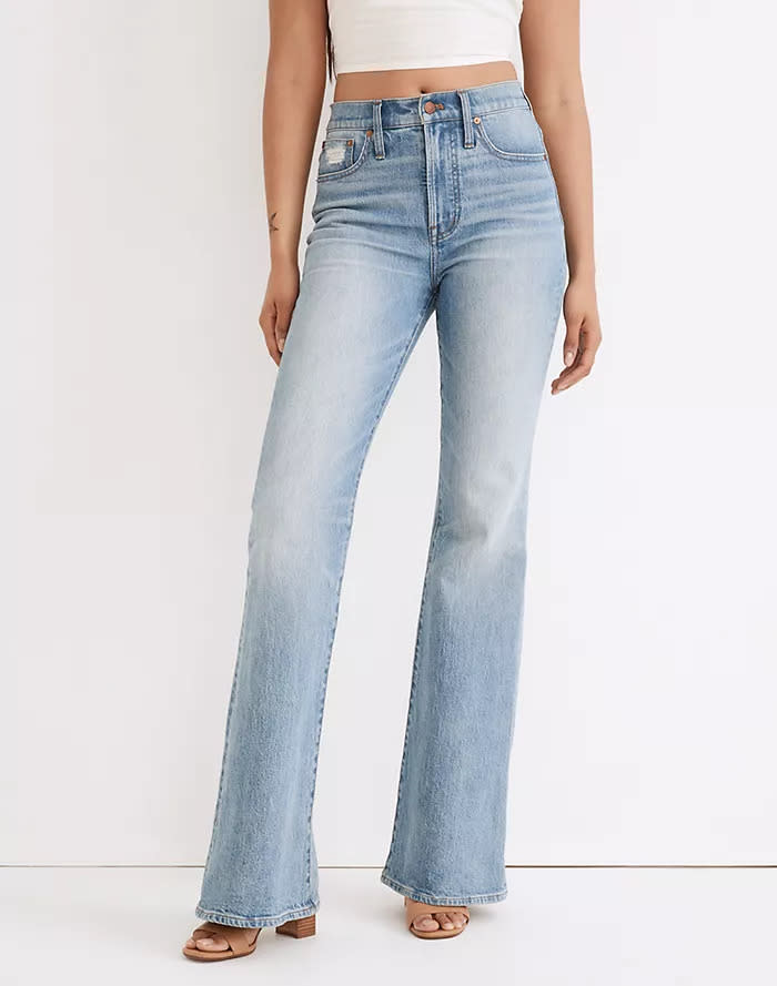 The Perfect Vintage Flare Jean. Image via Madewell.