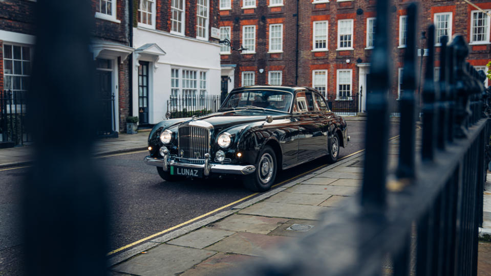 An all-electric 1961 Bentley S2 Continental restomod from Lunaz.