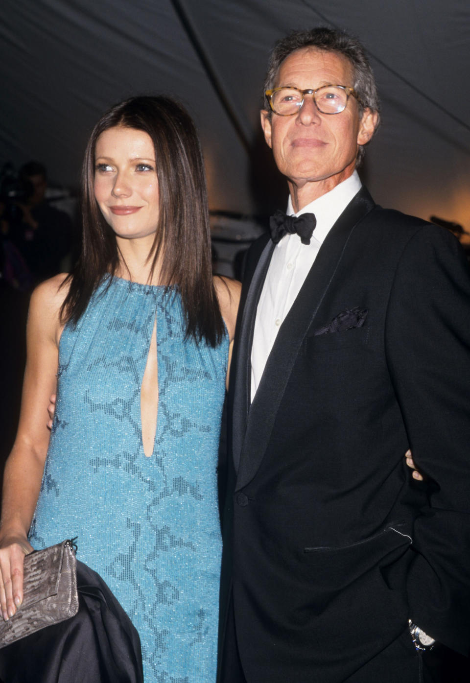 Gwyneth Paltrow with her dad, Bruce Paltrow, in December 1999. (Kevin.Mazur / WireImage)