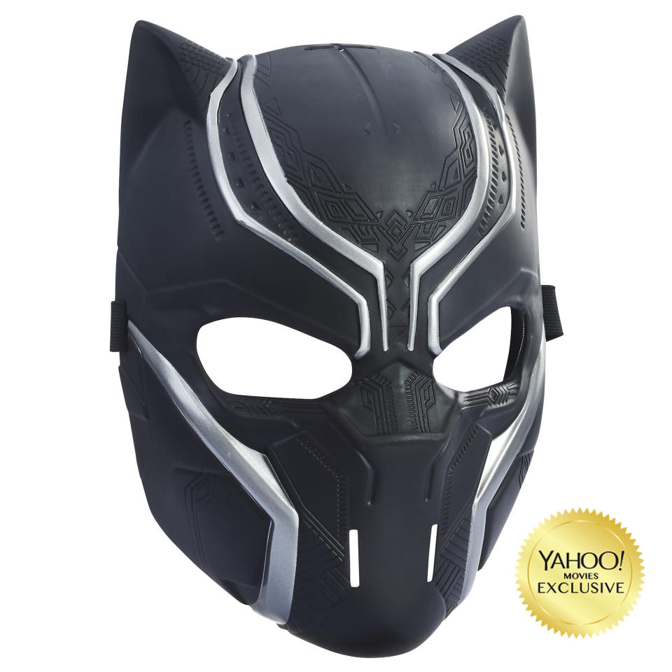 <p>“Kids can pretend to be the hero legend, Black Panther, with this mask. Design inspired by the movie, this mask also features a flexible band to fit most ordinary mortals.” $9.99 (Photo: Hasbro) </p>