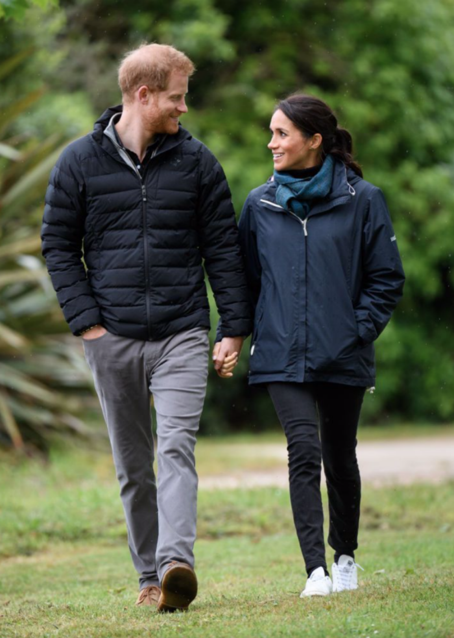 The Duchess wearing adidas x Stella McCartney Stan Smiths on a trip to Abel Tasman National Park in New Zealand (Getty Images)